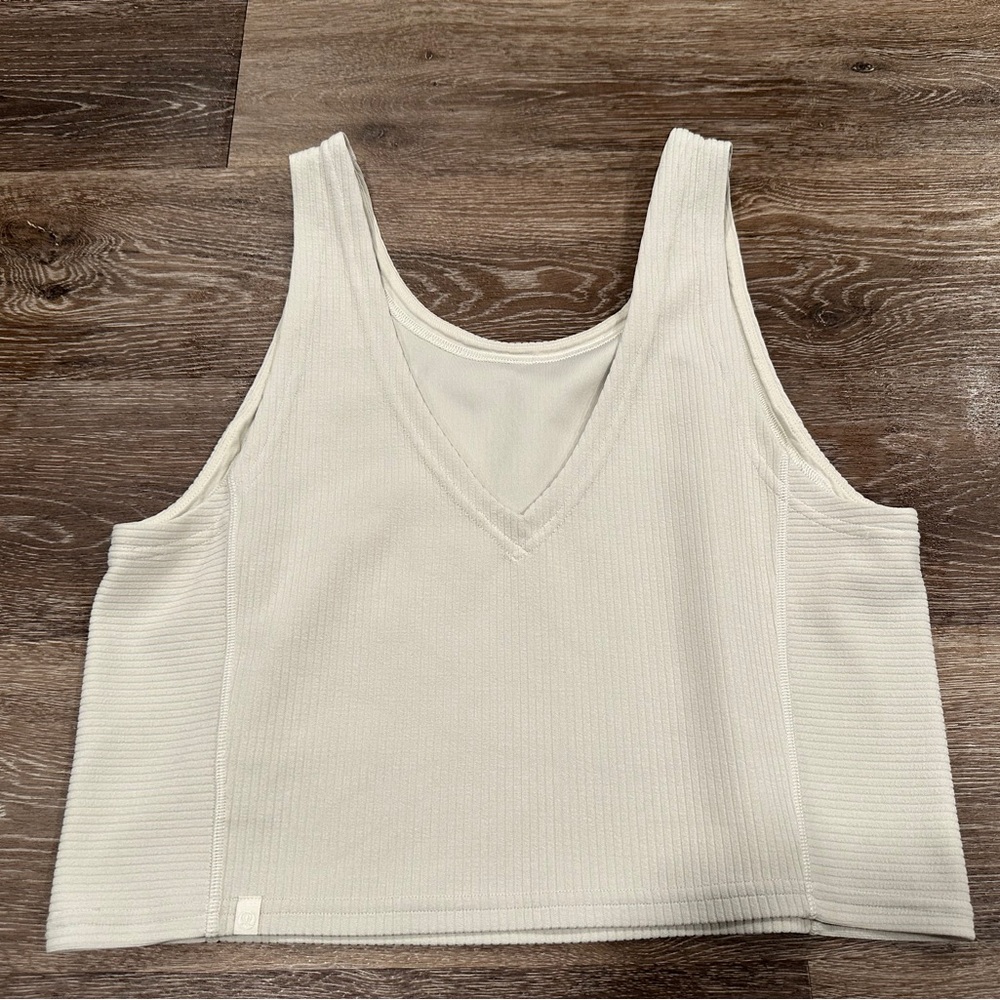 SOLD-Lululemon Ribbed Softstreme Cropped Tank Top - Picture 2 of 4